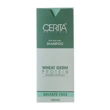 شامپو تقویت کننده جوانه گندم بدون سولفات سریتا | Sulfate-free Anti-hair loss Shampoo with Wheat Germ Protein - Cerita