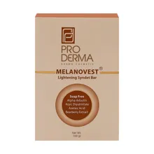 پن روشن کننده ملانووست پرودرما | Melanovest Lightening Syndet Bar - Pro Derma