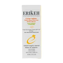 ضد آفتاب رنگی فاقد چربی پوست چرب SPF50 اریکه | Tinted Oil Free Sunscreen Cream SPF 50 for Oily and Acne-prone Skin - Erikeh