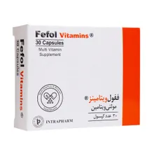 کپسول ففول ویتامینز اینترافارم | Fefol Vitamins Capsule - Intrapharm  