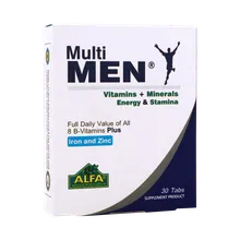 قرص مولتی من آلفا ویتامینز | Multi Men Tablet 30 Count - Alfa Vitamins