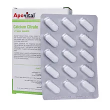 قرص کلسیم سیترات منیزیم زینک و ویتامین دی آپوویتال | Apovital Calcium Citrate Magnesium Zinc And Vitamin D 30 Tabs