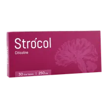 قرص استروکل سیتی کولین 250 اشبال شیمی | Strocol Citicoline 250ml Oral Tablet - AshbalChemi