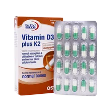 کپسول ویتامین D3 پلاس K2 یوروویتال | Vitamin D3 plus K2 Capsule - Eurho Vital