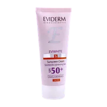 ضد آفتاب رنگی SPF50 اوی وایت اویدرم | Eviwhite Tinted Sunscreen Cream for Spotted Skin SPF 50 - Eviderm