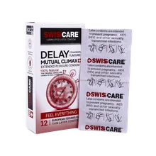 کاندوم تاخیری Delay Mutual Climax سوئیس کر 12 عددی | Delay Mutual Climax 12 Pieces Condom - Swisss Care