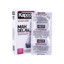 کاندوم تاخیری Max Delay کاپوت 12 عددی | Max Delay 12 Pcs Condoms - Kapoot