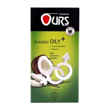 کاندوم کلاسیک اورز مدل +OILY بسته 12 عددی | Classic Oily Plus 12 Pcs Condom - Ours