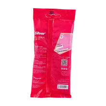 خودتراش 2 لبه رابر گریپ بانوان سیلور | Rubber Grip Ladies Twin Blade 5-razors Pack - Silver