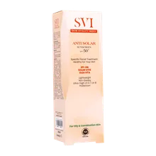 ضد آفتاب بی رنگ پوست چرب SPF50 اس وی آی | Anti Solar Sunscreen SPF50 - Svi