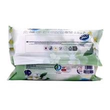 دستمال مرطوب وانیل تنو 60 عددی | Multi-purpose Vanilla-perfumed Wet Wipe - Teno