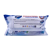 دستمال مرطوب آنتی باکتریال بدون عطر تنو | Antibacterial Perfume-free Wet Wipe - Teno