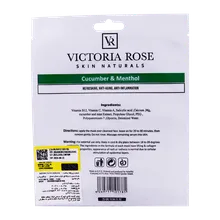 ماسک ورقه ای خیار و نعناع ویکتوریا رز | Cucumber and Menthol Face Sheet Mask - Victoria Rose