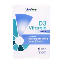 کپسول ویتامین D3 1000 ویواتیون |  Vitamin D3 Softgels - Viva Tune
