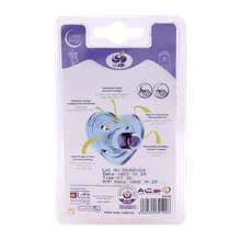 پستانک سیلیکونی Heart وی کر از بدو تولد  کد P130 | Wee Care Silicone Pacifier Roud Nipple Heart +0 code P130