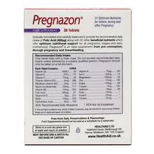 قرص پرگنازون هلث اید | Pregnazon Tablets - Health Aid