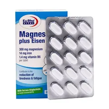 قرص منیزیم پلاس آیزن و ب۶ یوروویتال | Magnesium plus Eisen and B6 Tablet - Eurho vital