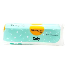نوار بهداشتی بالدار بزرگ ضخیم روزانه با لایه رویی مشبک پنبه ریز | Daily Large Thick Perforated Top Sheet Sanitary Napkin with Wings - Panberes