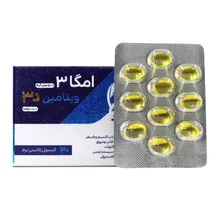کپسول امگا3 پلاس د3 دانا | Omega-3 500 mg + Vitamin D3 1000 IU Soft Gelatin Capsule - Daana