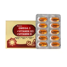 کپسول امگا 3 پلاس ویتامین آ د3 ای دانا | Omega 3 + Vitamin D3 + Vitamin E Soft Gelatin Capsule - Daana