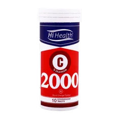 قرص جوشان ویتامین سی 2000 های هلث  | Vitamin C 2000 mg Effervescent Tablet - Hi Health 