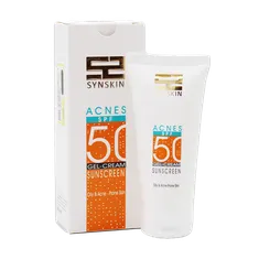 کرم ژل ضد آفتاب پوست مستعد جوش اکنس SPF50 ساین اسکین | Synskin Acnes sunscreen gel SPF50