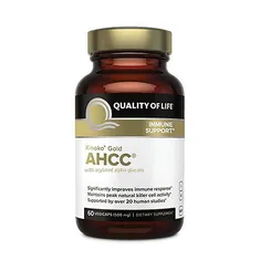 کپسول AHCC پلاتینیوم 750 کوالیتی آف لایف | Quailty Of Life AHCC Kinoko Gold Capsule