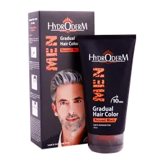 کرم رنگ موی تدریجی مردانه هیدرودرم با رنگ مشکی طبیعی  | Hydroderm Gradual Hair Color for Men ۱۵۰g