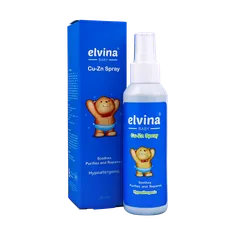 اسپری کیوزینک کودک الوینا پوست آسیب دیده | Elvina Baby Cu-Zn Spray 120 ml