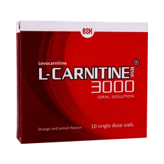 ویال خوراکی ال کارنیتین 3000 بی اس کی | BSK L-Carnitine 3000 10 Signal Dose Vials