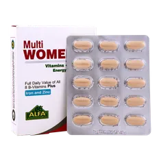 قرص مولتی وومن آلفا ویتامینز 30 عددی |  Multi Women Tablet 30 Count - Alfa Vitamins