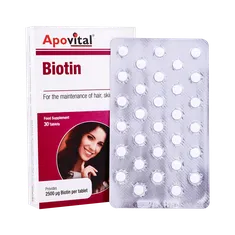 قرص بیوتین آپوویتال 30 عددی | Biotin Tablet - Apovital