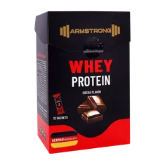 ساشه پروتئین وی کاکائویی آرمسترانگ 12 عددی | Armstrong Protein Whey 12 Sachet