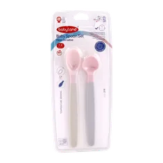 قاشق غذاخوری حرارتی بیبی لند 219 | Baby Spoon Set - Babyland
