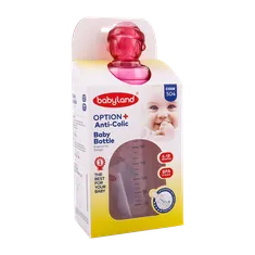 شیشه شیر بی بی لند کد 504، دسته دار، ارتودنسی و ضد نفخ | Orthodontic Baby Bottle Code 504 - Baby Land