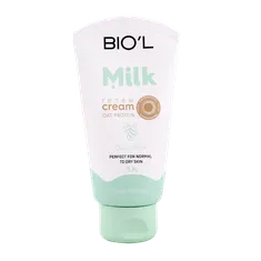 کرم مرطوب کننده پوست معمولی و خشک بیول جو دو سر | Milk And Oat Protein Renew Cream - Biol