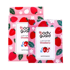 ژل لوبریکانت توت فرنگی بادیگارد ساشه ای | Water Based Strawberry Lubricant Gel - Body Guard