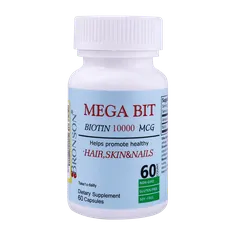 کپسول مگابیت بیوتین 10000 برونسون  | Mega Bit Biotin 10000 mcg Capsule - Bronson 