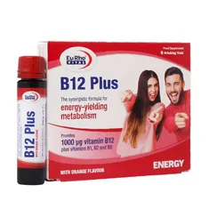 ویال خوراکی ویتامین ب 12 پلاس یوروویتال | Vitamin B12 Plus Drinking Vials - Eurho Vital