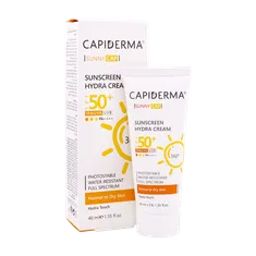 ضد آفتاب بی رنگ SPF50 پوست خشک کپیدرما | Capiderma Suny Cap Sunscreen Hydra Cream For Dry Skin