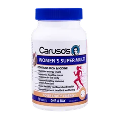 قرص وومنز سوپر مولتی کاروسوس نچرال هلث | Caruso's Natural Health Womens Super Multi 30 Tablets