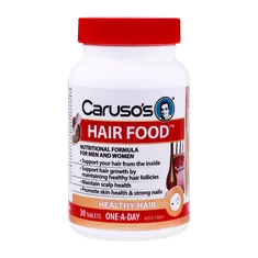قرص هیرفود کاروسوس نچرال هلث 30 عددی | Caruso's Natural Health Hair Food 30 Tabs