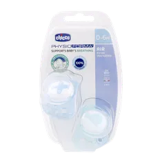 پستانک فیزیو ایر چیکو تا 6 ماهگی 2 عددی | Chicco Physio Air Orthodontic 0-6 Soother