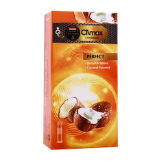 کاندوم شیاردار پرفکت اسانس نارگیل کلایمکس 12 عددی | Climax Perfect Condoms 12 pcs