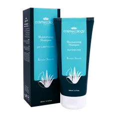 شامپو مرطوب کننده مو کاسمکولوژی موهای خشک و موخوره دار | Cosmecology Keratin Hair Shampoo For Dry And Frizzy Hair 200 Ml