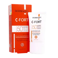 فلوئید ضد آفتاب سی فورت SPF50 درمالیفت | C Fort Sunscreen Fluid - DERMALIFT