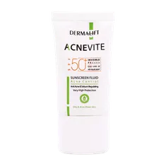 فلوئید ضد آفتاب SPF50 آکنویت درمالیفت پوست چرب | Anti Acne & Sebum Regulating Sunscreen Fluid - Dermalift