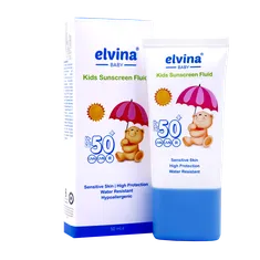 فلوئید ضد آفتاب کودک الوینا | Elvina kids sunscreen fluid spf 50