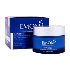 کرم ضد چروک 5 پپتاید امونی افراد 34 سال به بالا | Emoni  5 peptide Deep Anti Wrinkle Lift And Reapair Cream