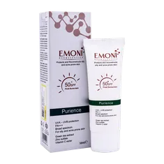 ضد آفتاب فلوئید SPF50 پیورینس امونی پوست چرب | Emoni Purience Fluid Sunscreen Cream SPF50 